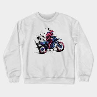 Motocross Maven: Girl Power on Two Wheels Crewneck Sweatshirt